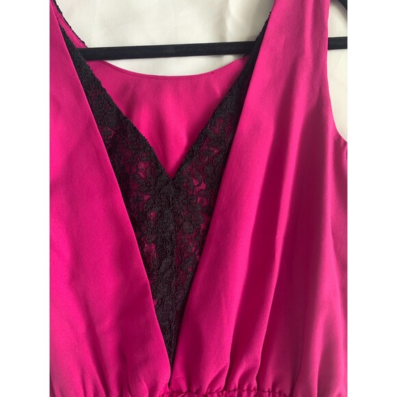GUESS VTG Lace Dress Women's 4 Purple Fusia Y2K Party Cocktail Sleeveless NWT - Picture 7 of 10